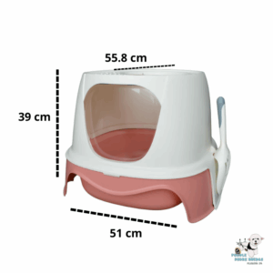 Arenero Rocket Rosado Pakeway Gato 55.8X51X39 Cm