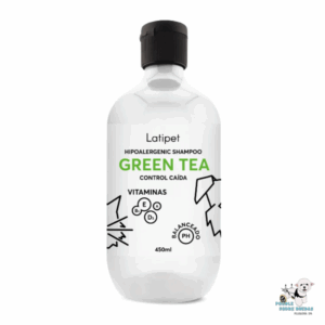 Shampoo Hipoalergénico Control Caída Green Tea Latipet Perro 450 Ml