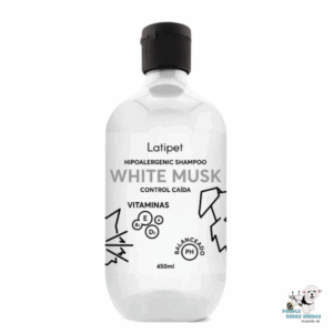 Shampoo Hipoalergénico Control Caída White Musk Latipet Gato 450 Ml