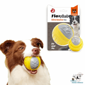 Bola Super Brincadora L - Amarillo/Gris Fofos Perro 1 Unid