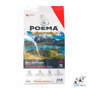Salmón, Krill & Arroz Adulto Control Peso - Gatos Esterilizados Poema Gato 2 Kg