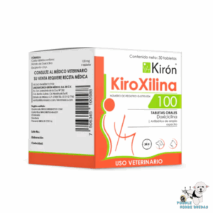 Kiroxilina 100 - Antibiótico Kirón Gato 30 Tabletas