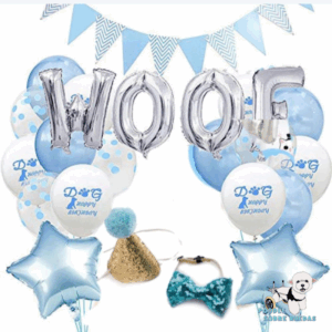 Kit De Cumpleaños Azul Perro 1 Unid