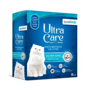 Arena Utra Care Bentonita Blanca Ion Plata Sin Aroma Benty Sandy Gato 7 Kg
