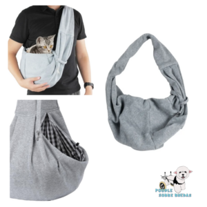 Bolso Para Mascotas Gris Claro Pawise Perro 1 Unid