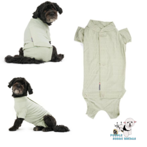 Body Post-Quirúrgico Tela De Bambú Verde Kruuse Perro Talla S (Longitud Cuerpo 43.5 Cm)