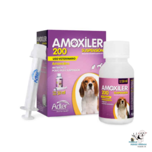 Amoxiler 200 Mg Amoxicilina Suspensión Adler Perro 50 Ml