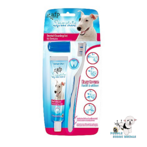 Kit Dental Con Crema Sabor A Mantequilla De Maní Afp All For Paws Perro 60 Gr