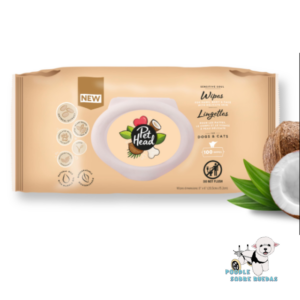 Wipes Aroma Coco - Piel Sensible Pet Head Gato 100 Unid