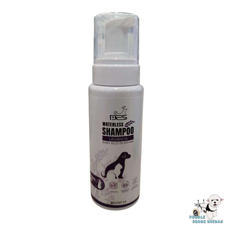 Waterless Shampoo Lavanda - Baño Seco En Espuma Des Gato 237 Ml