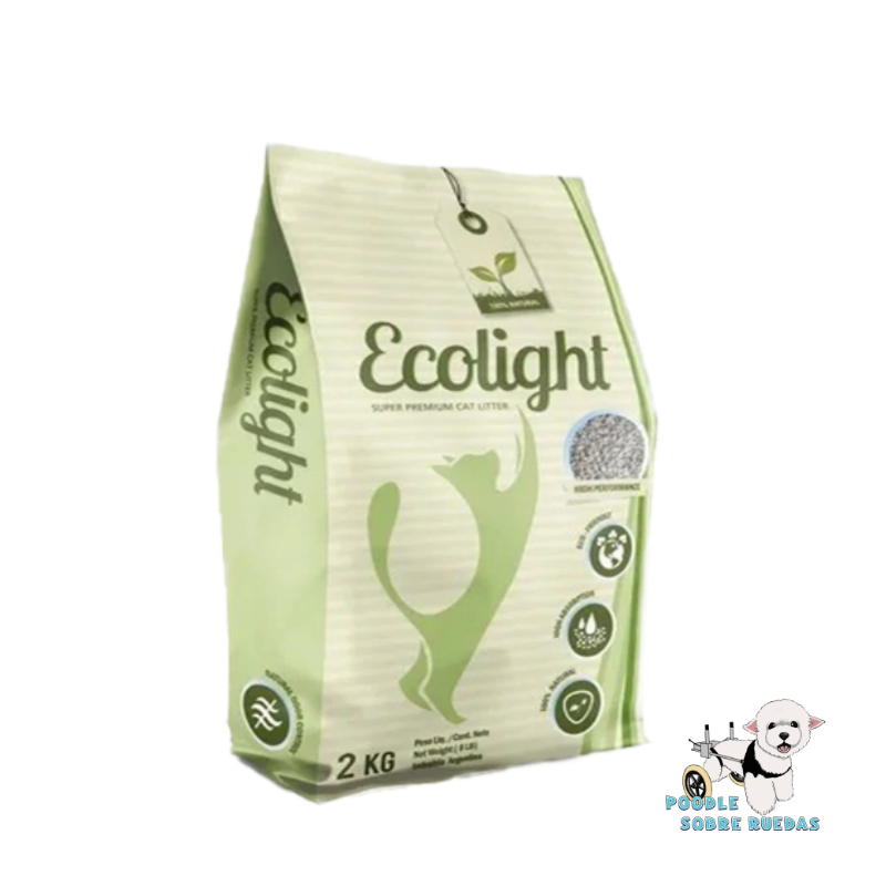 Arena Sin Aroma Ecolight Gato 2 Kg