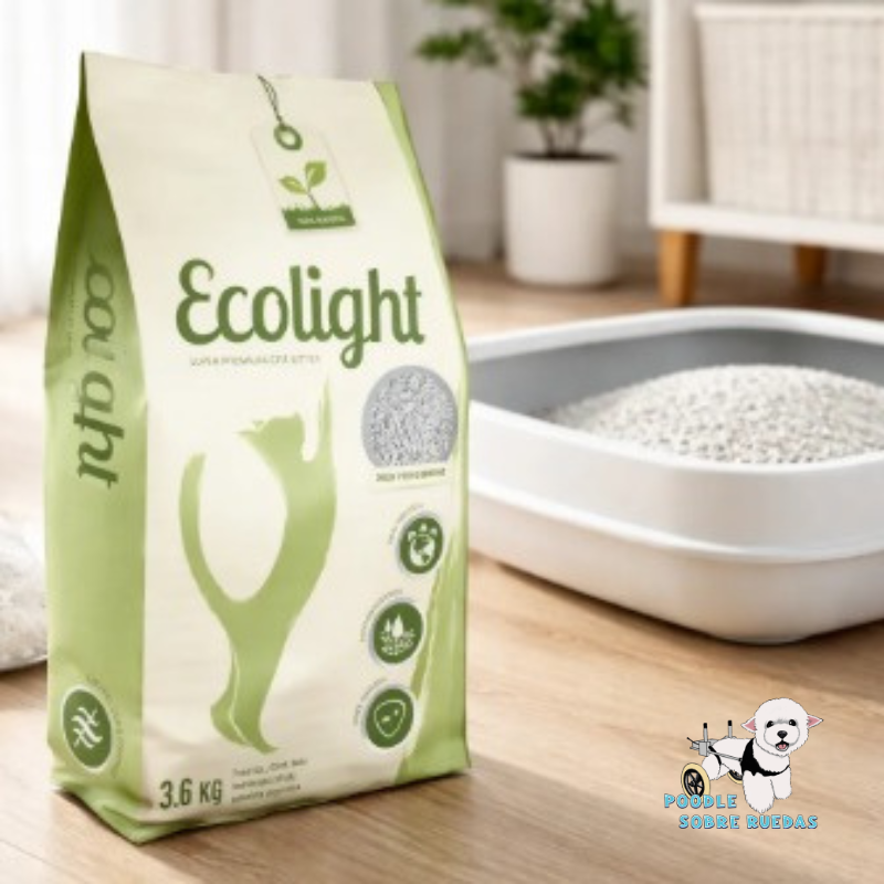 Arena Sin Aroma Ecolight Gato 3.6 Kg