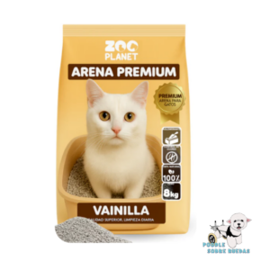 Arena Premium Aroma A Vainilla Zoo Planet Gato 8 Kg