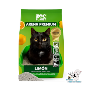 Arena Premium Aroma A Limón Zoo Planet Gato 8 Kg