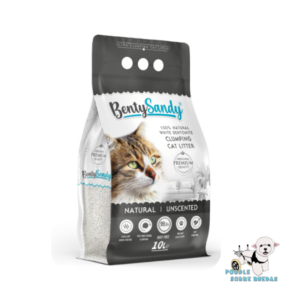 Arena Ultra Absorbente & Ultra Aglomerante Sin Aroma 10L Benty Sandy Gato 8.7 Kg