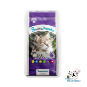Arena Ultra Absorbente & Ultra Aglomerante Aroma Lavanda 20L Benty Sandy Gato 18 Kg