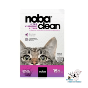 Arena Aglomerante Noba Clean Aroma Lavanda Noba Gato 15 Kg