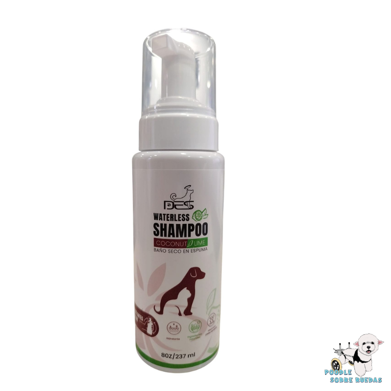 Waterless Shampoo Coco & Limón - Baño Seco En Espuma Des Perro 237 Ml