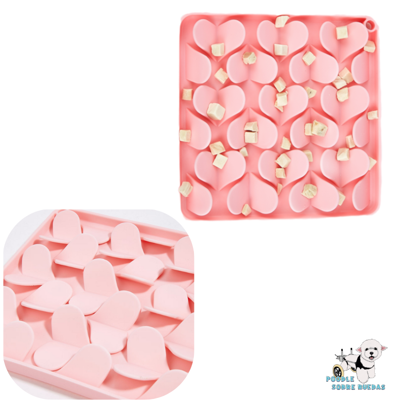 Licki Mat Corazones Rosado Fofos Perro 1 Unid