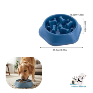 Comedero Alimentación Lenta Color Azul Pet Park Perro 1 Unidad
