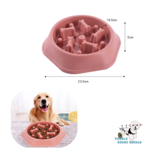 Comedero Alimentación Lenta Color Rosa Pet Park Perro 1 Unidad