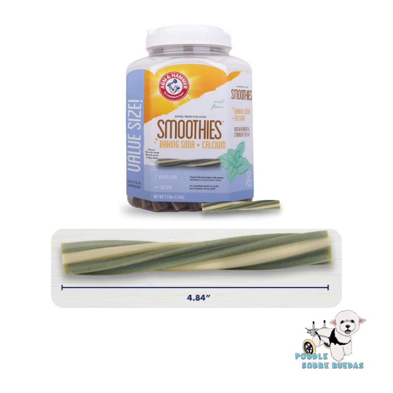 Smoothies Dental Treasts Sabor A Menta Arm & Hammer Perro 1 Unidad