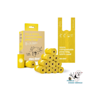 Bolsas Con Asas 100% Compostable Deo Doo Perro 144 Bolsas