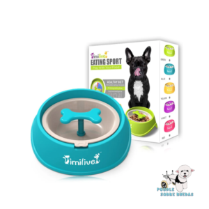 Plato Interactivo Eating Sport / Slow Feeder Color Azul Yimiluve Perro 1 Unidad