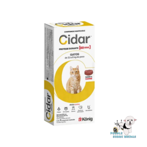 Cidar 3.1- 6 Kg 60 Días König Gato 1 Tableta