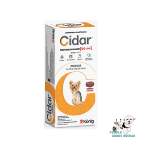 Cidar 1.5-3 Kg 60 Días König Perro 1 Tableta