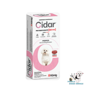 Cidar 3.1-6 Kg 60 Días König Perro 1 Tableta