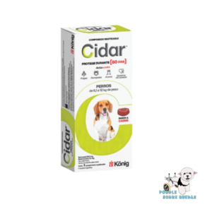 Cidar 6.1-12 Kg 60 Días König Perro 1 Tableta