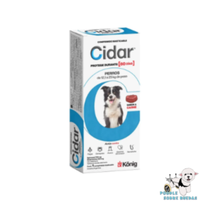 Cidar 12.1-25 Kg 60 Días König Perro 1 Tableta