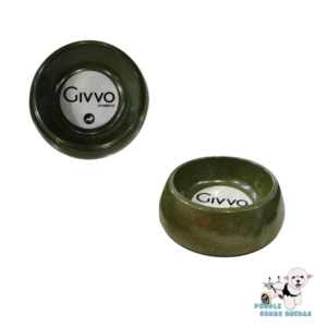 Plato De Baboo Color Verde Oliva Givvo Perro 1 Unidad