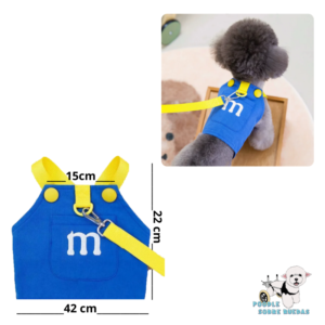 Arnés & Correa M&M Talla L Color Azul / Amarillo Pets Republik Perro 1 Unidad