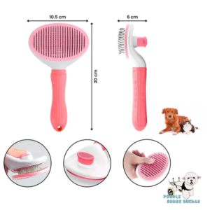 Cepillo Autolimpiable Rosado For Pet Gato 1 Unidad