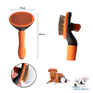 Cepillo Autolimpiable Naranja For Pet Perro 1 Unidad