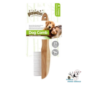 Peine Desenredante De Bamboo Con 21 Púas Pawise Perro 1 Unidad