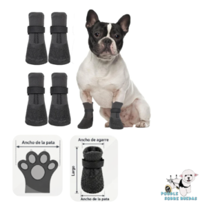 Botitas Running Color Negro Talla Xs Quebran Perro Set 4 Unidades