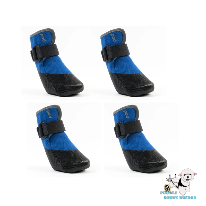 Botitas Upstream Color Azul Talla Xs Pawtech Perro Set 4 Unidades