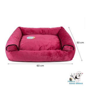 Cama Sofá Color Rojo 60X50 Cm Pet Park Perro 1 Unidad