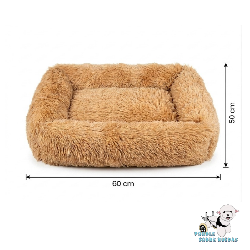 Cama Sofá Amarillo 60X50 Cm Pet Park Perro 1 Unidad