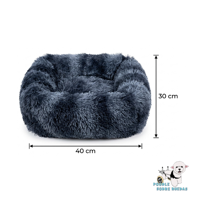 Cama Sofa Azul 40X30 Cm Pet Park Perro 1 Unidad