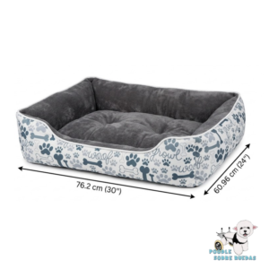 Cama Estampada Huellas Y Huesos 76.2X60.96 Cm Pets Republik Perro 1 Unidad