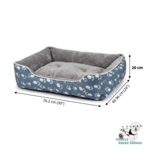 Cama Estampada Huellas 76.2X60.96 Cm Pets Republik Perro 1 Unidad