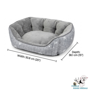 Cama Estampado Patitas Gris 50.8X 40.6 Cm Pets Republik Perro 1 Unidad