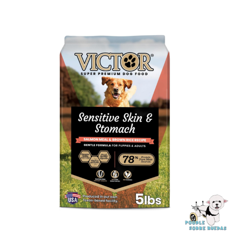 Sensitive Skin & Stomach Salmón Meal & Brown Rice Victor Perro 5 Lb