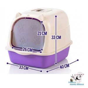 Arenero Cerrado Morado Zoo Planet Gato 1 Unidad